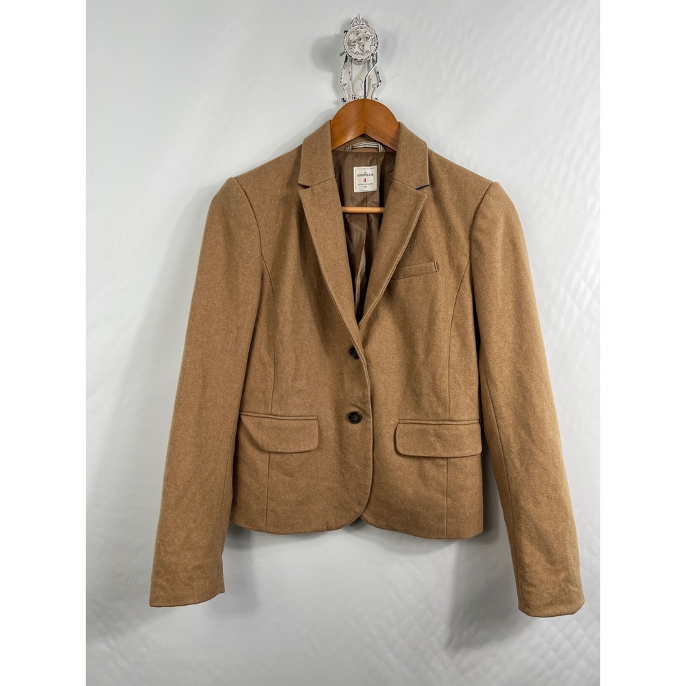 Gap Blazer 4 Camel The Academy Blazer Wool Blend Professional Classic Jacket